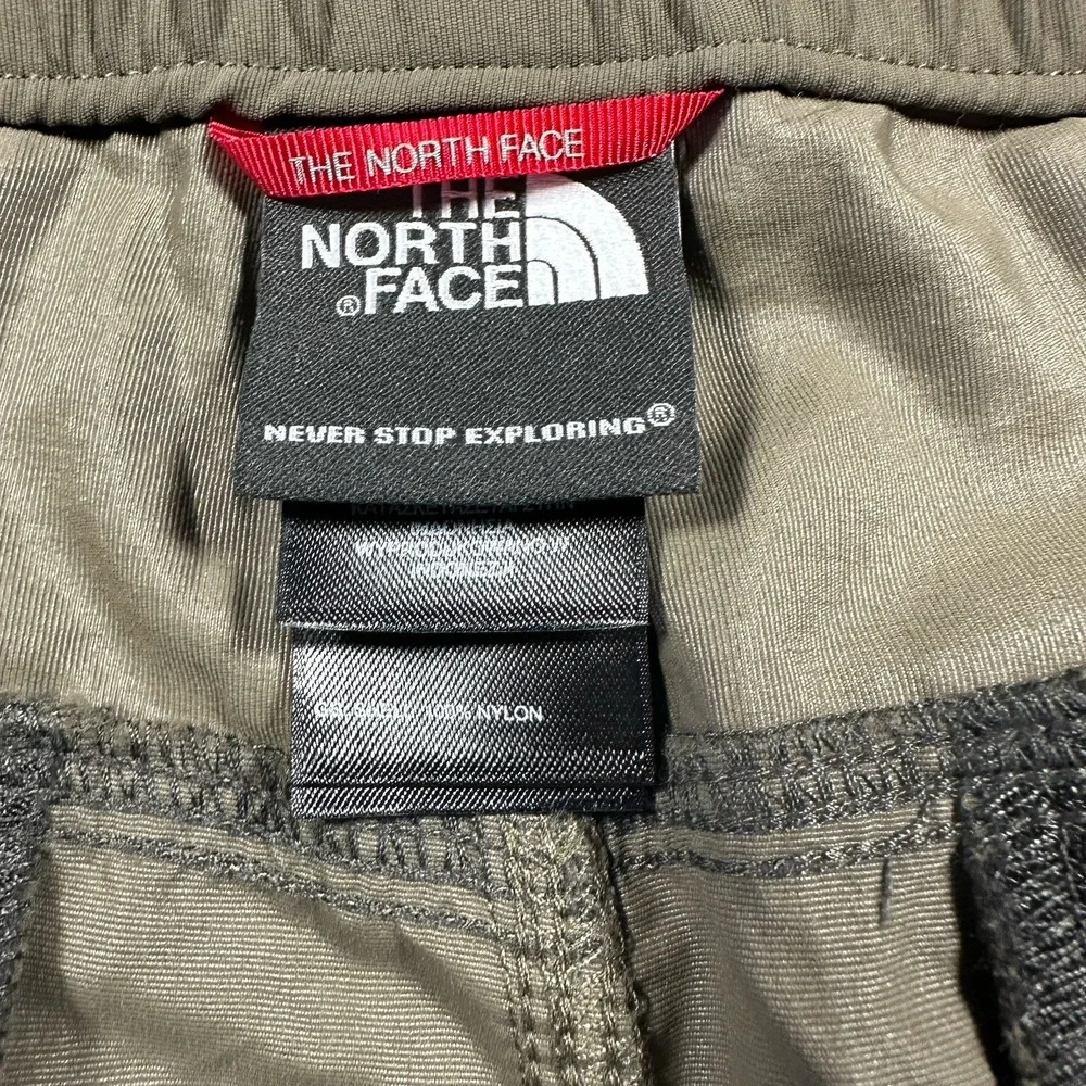 The North Face Mens Convertible Cargo Pants‎ Khaki Tan Zip Off Hiking Size Large